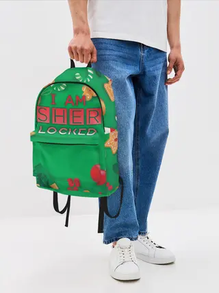 Рюкзак джинсовый / Новогодний Sherlock