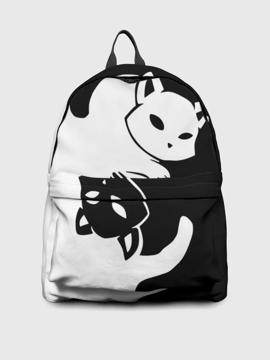 Рюкзак джинсовый / ДВА КОТА КУВЫРКАЮТСЯ.