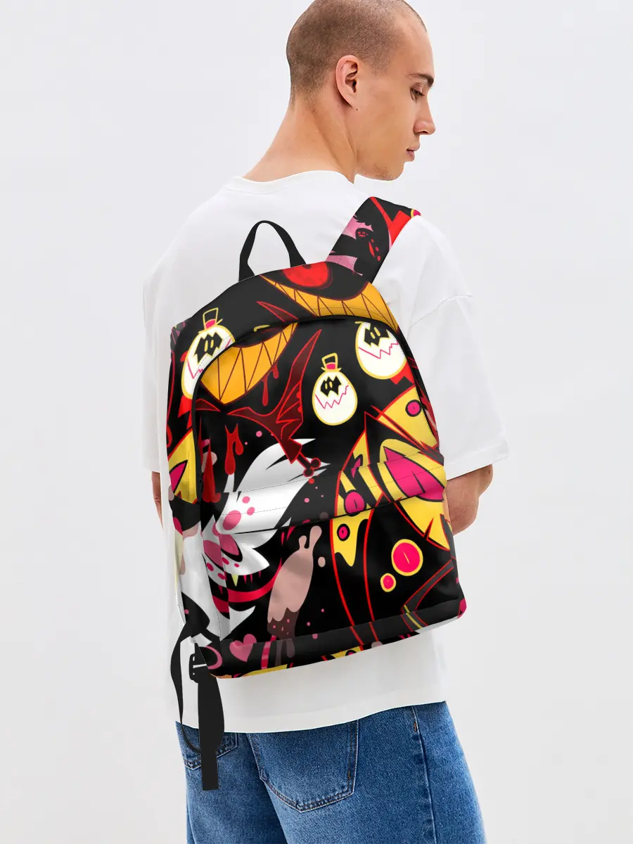 Рюкзак джинсовый / Hazbin Hotel