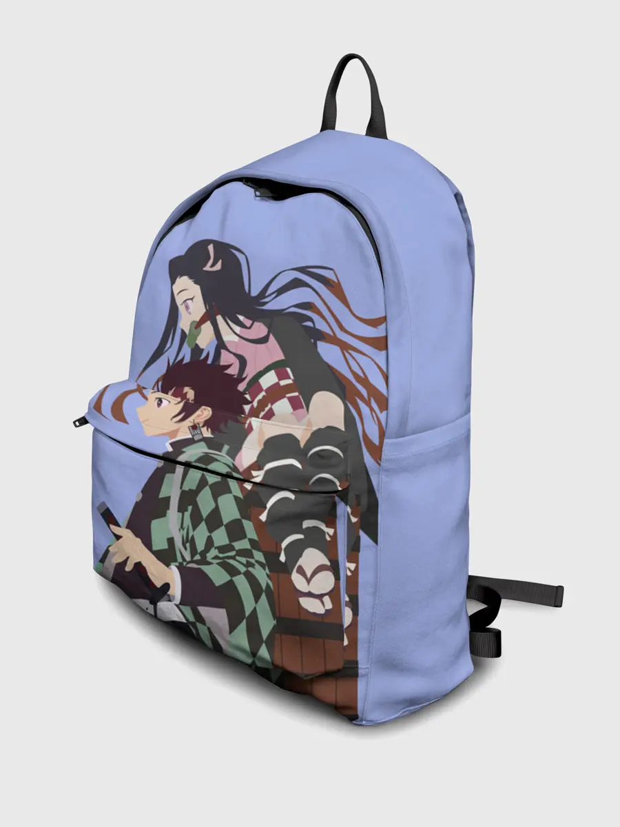 Рюкзак джинсовый / Tanjirou & Nezuko