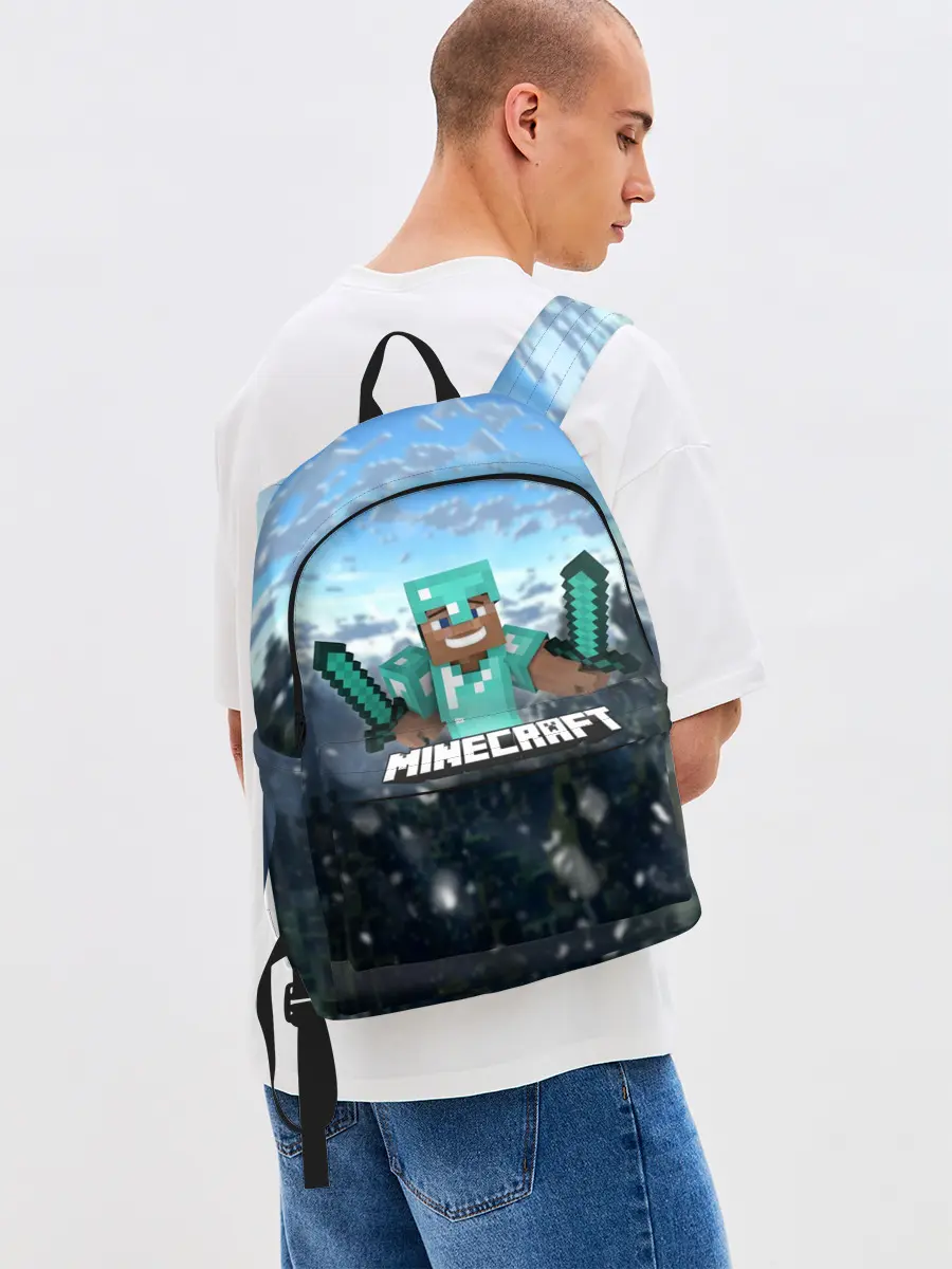 Рюкзак джинсовый / Minecraft / Майнкрафт