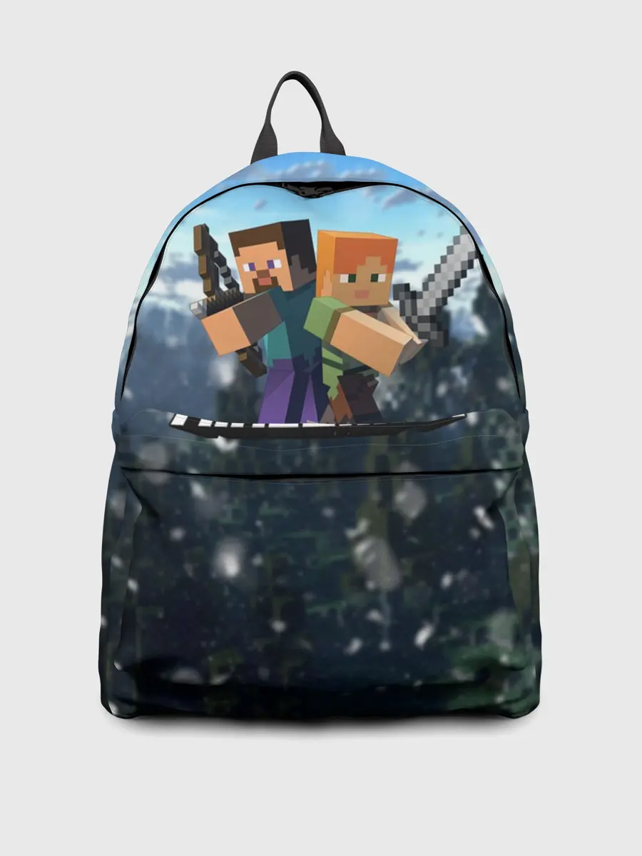 Рюкзак джинсовый / Minecraft / Майнкрафт