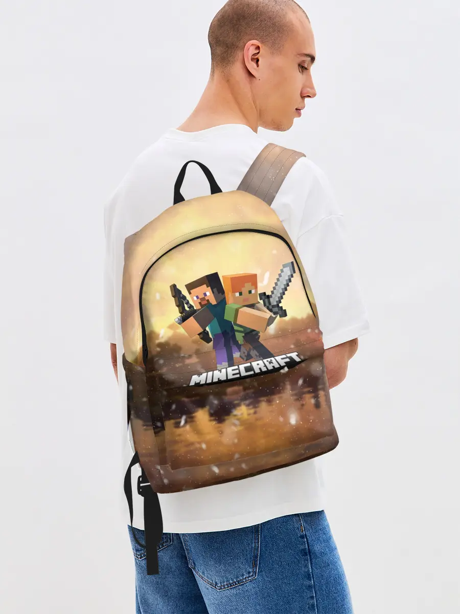 Рюкзак джинсовый / Minecraft / Майнкрафт