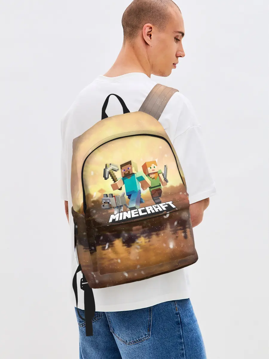 Рюкзак джинсовый / Minecraft / Майнкрафт