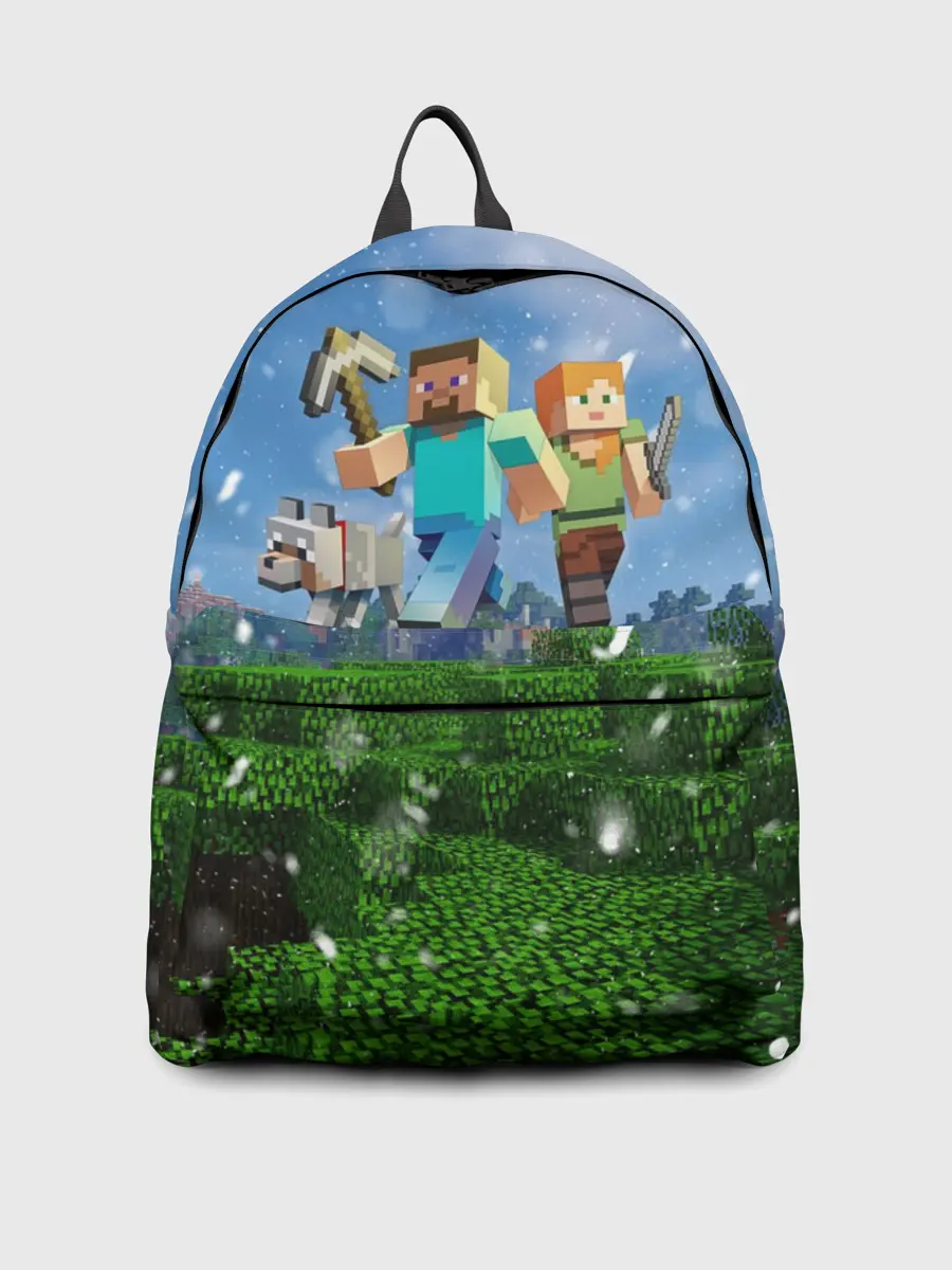 Рюкзак джинсовый / Minecraft / Майнкрафт