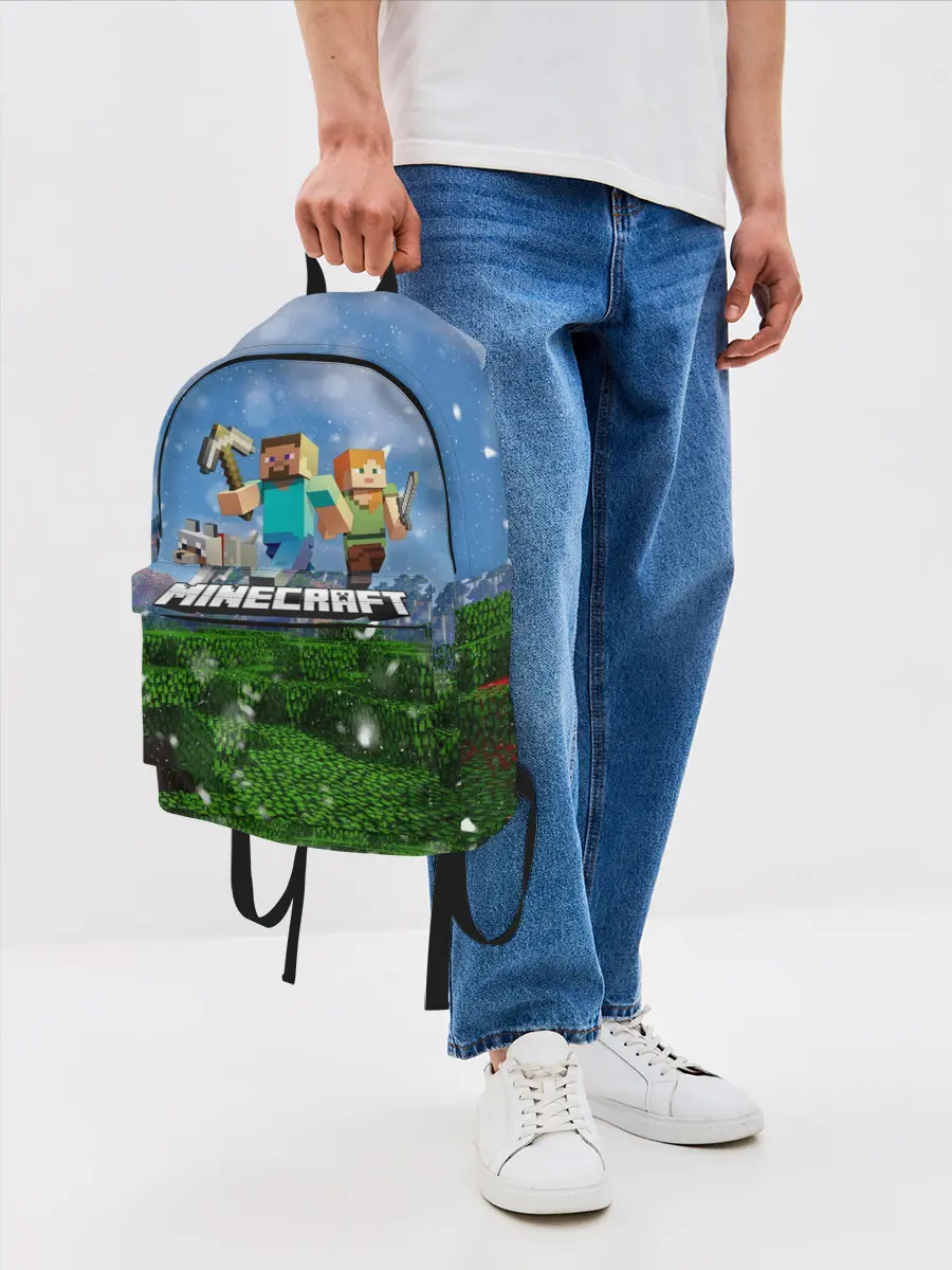 Рюкзак джинсовый / Minecraft / Майнкрафт
