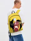 Рюкзак джинсовый / Ban желтый фон