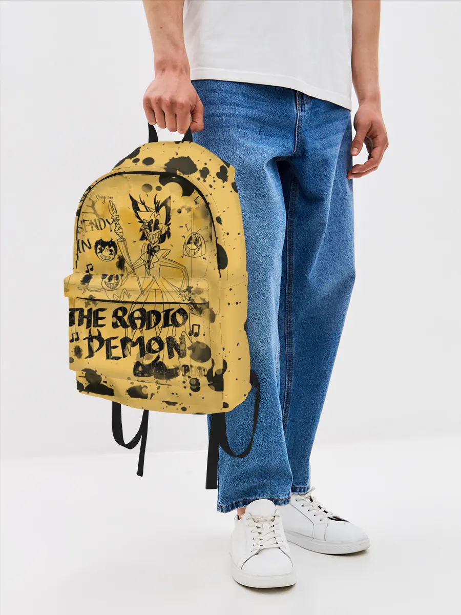 Рюкзак джинсовый / Hazbin Hotel