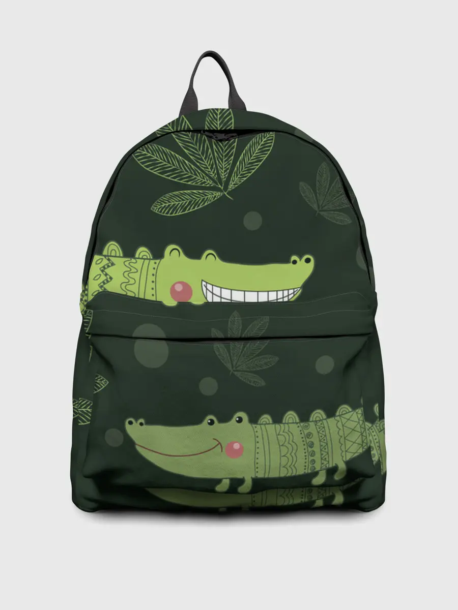 Рюкзак джинсовый / Милый крокодил