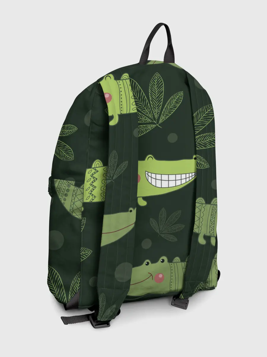 Рюкзак джинсовый / Милый крокодил