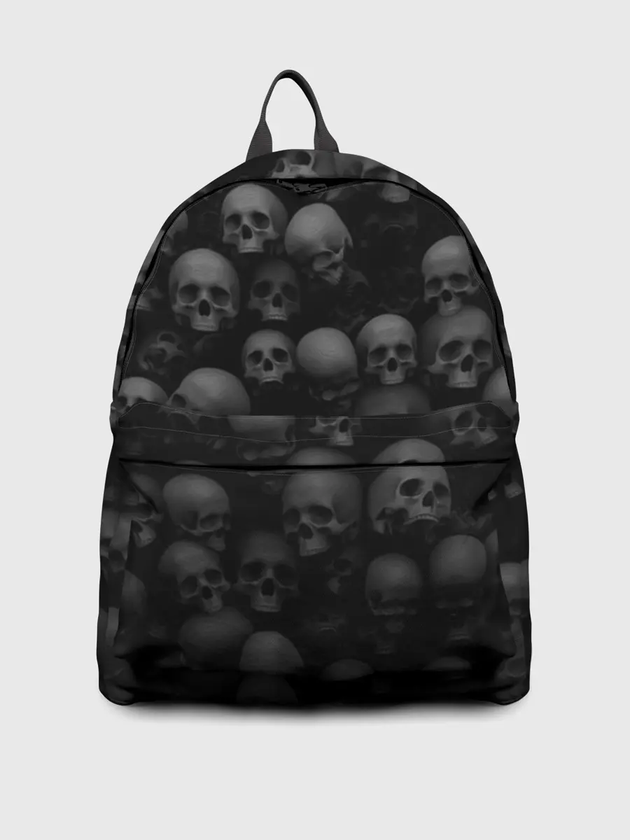 Рюкзак джинсовый / Черепа