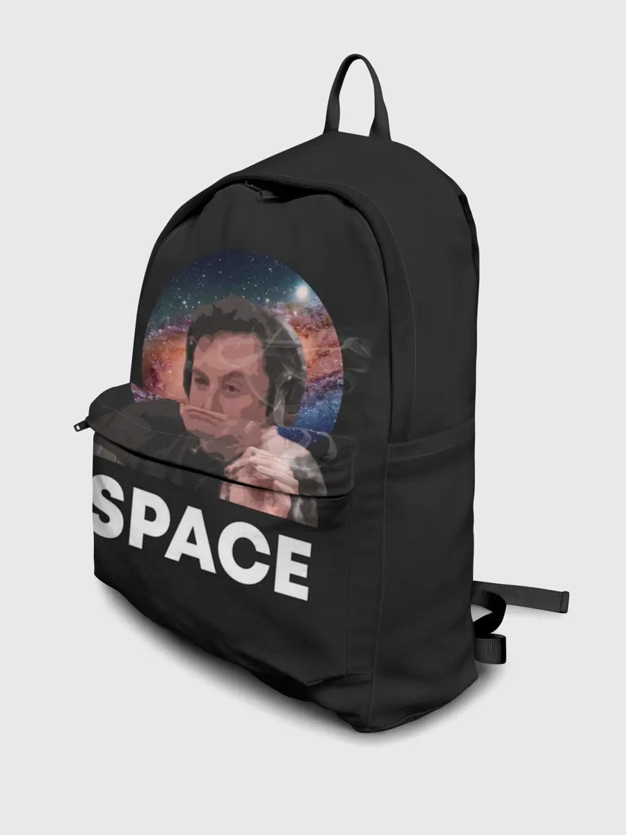 Рюкзак джинсовый / Илон Маск