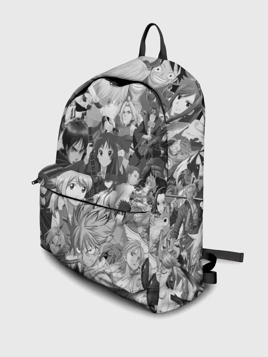 Рюкзак джинсовый / МНОГО ЧЕРНО-БЕЛЫХ АНИМЕ ДЕВОЧЕК