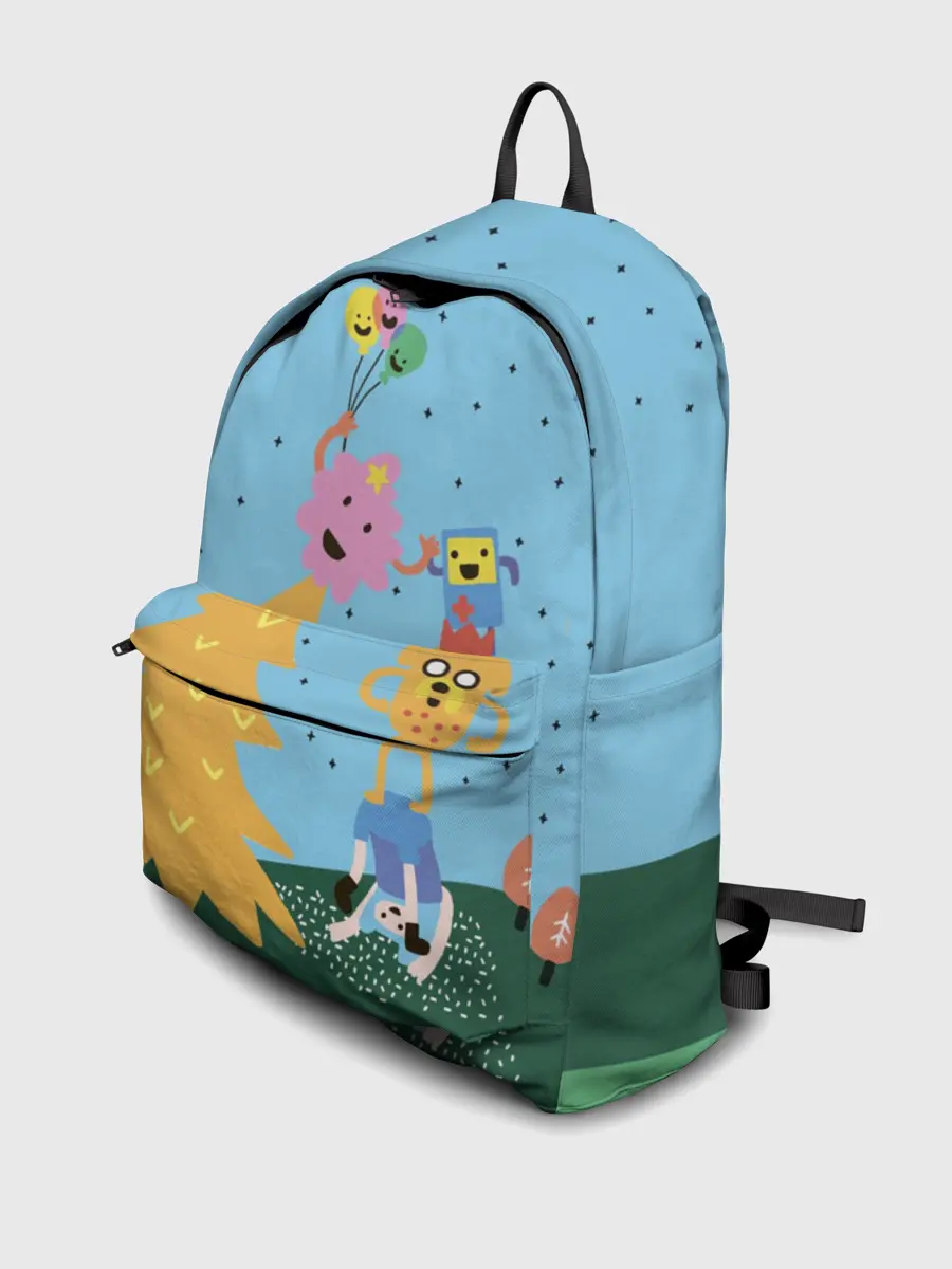 Рюкзак джинсовый / Время приключений Ёлка