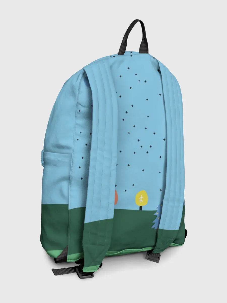 Рюкзак джинсовый / Время приключений Ёлка