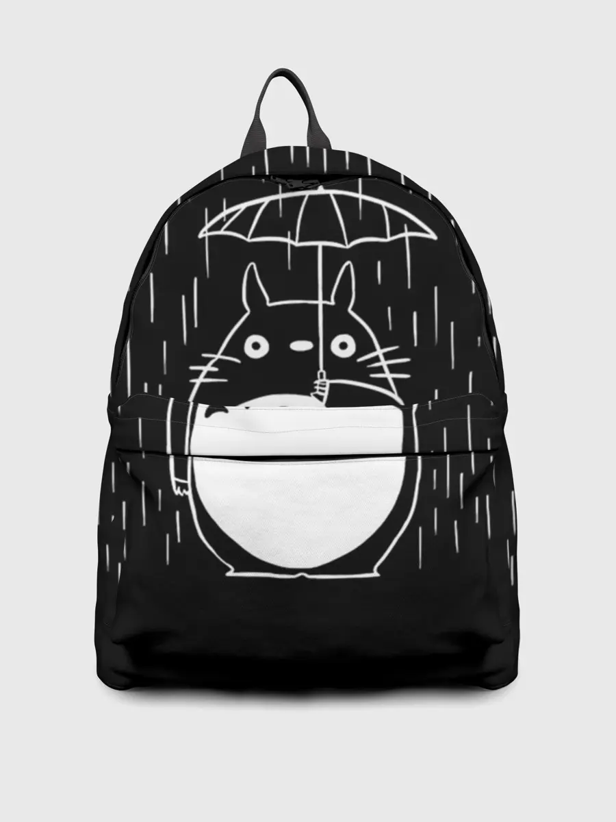 Рюкзак джинсовый / Тоторо прячется от дождя