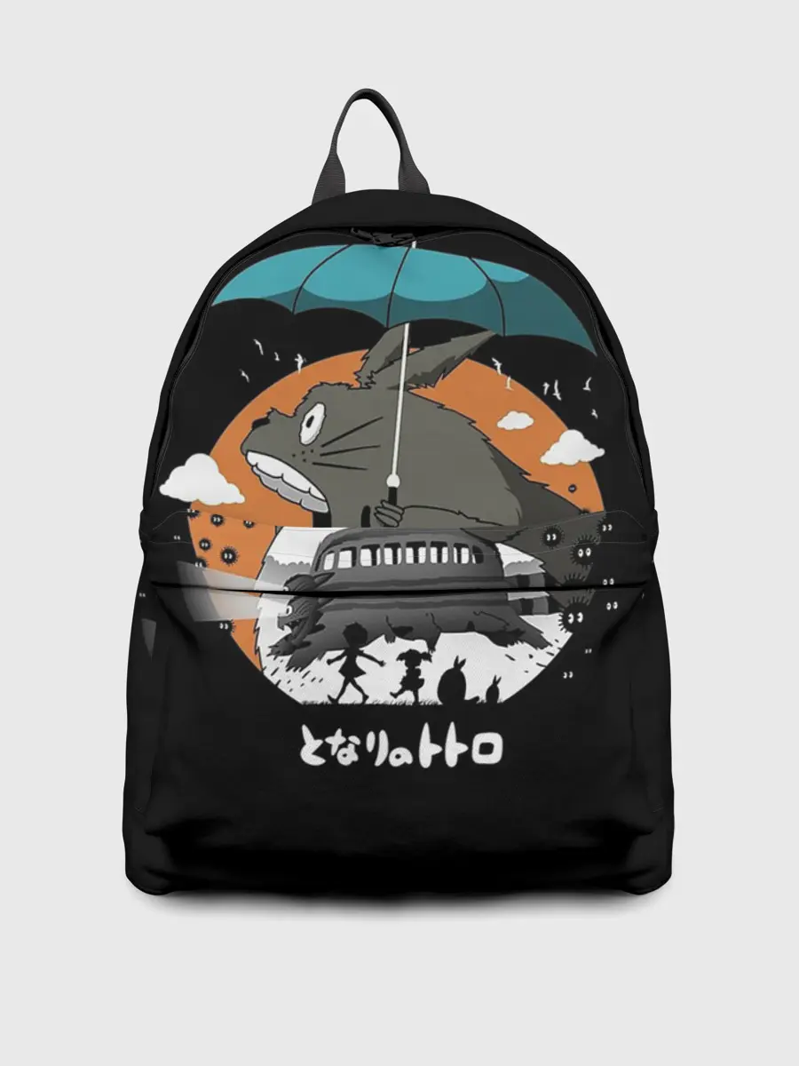 Рюкзак джинсовый / Тоторо ест облака