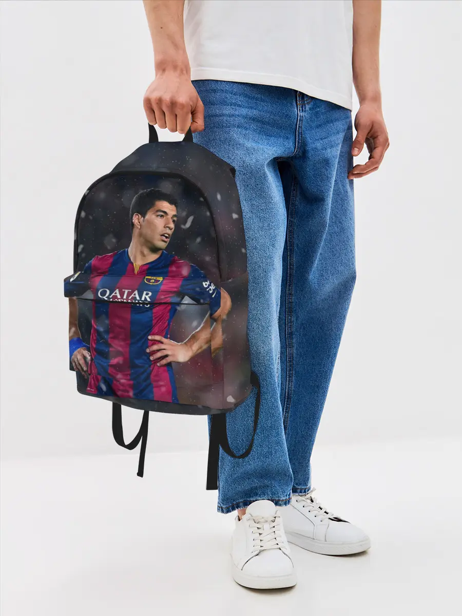 Рюкзак джинсовый / Луис Суарес