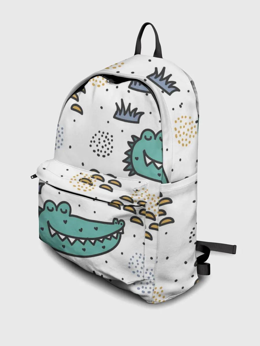 Рюкзак джинсовый / Милый крокодил