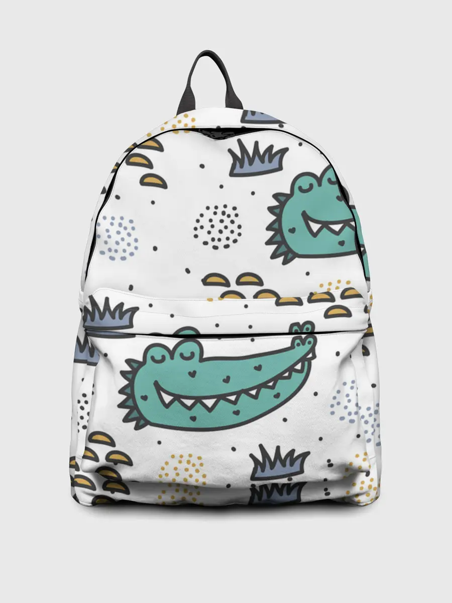 Рюкзак джинсовый / Милый крокодил