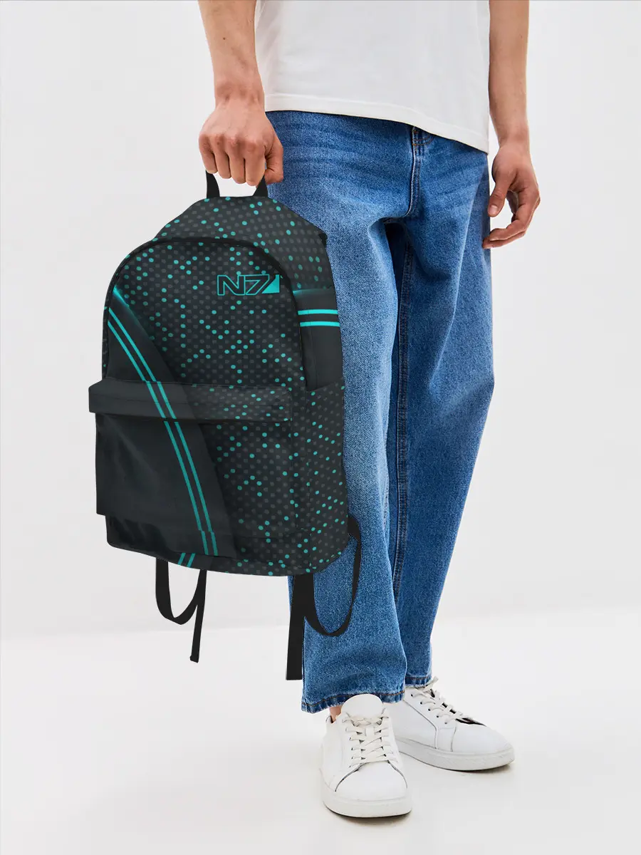 Рюкзак джинсовый / Mass Effect N7