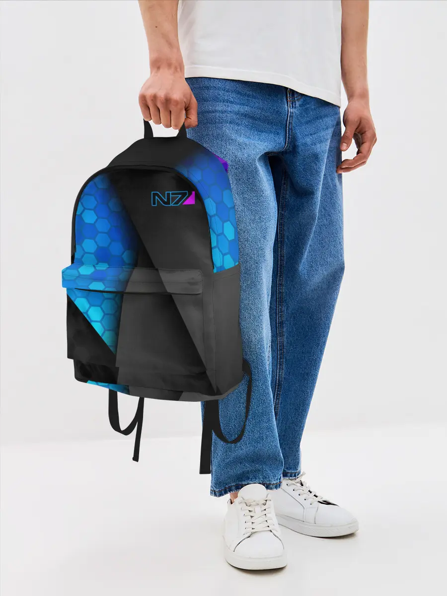 Рюкзак джинсовый / Mass Effect N7