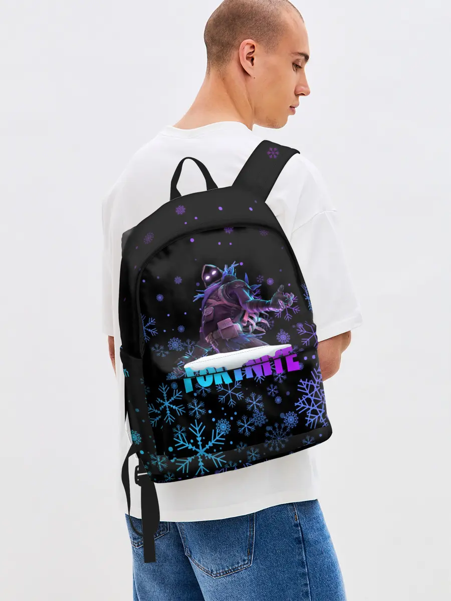 Рюкзак джинсовый / FORTNITE НОВОГОДНИЙ.
