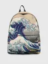 Рюкзак джинсовый / Kanagawa Wave Glitch Art