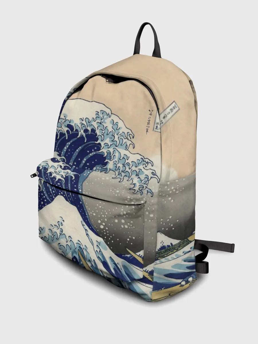 Рюкзак джинсовый / Kanagawa Wave Art
