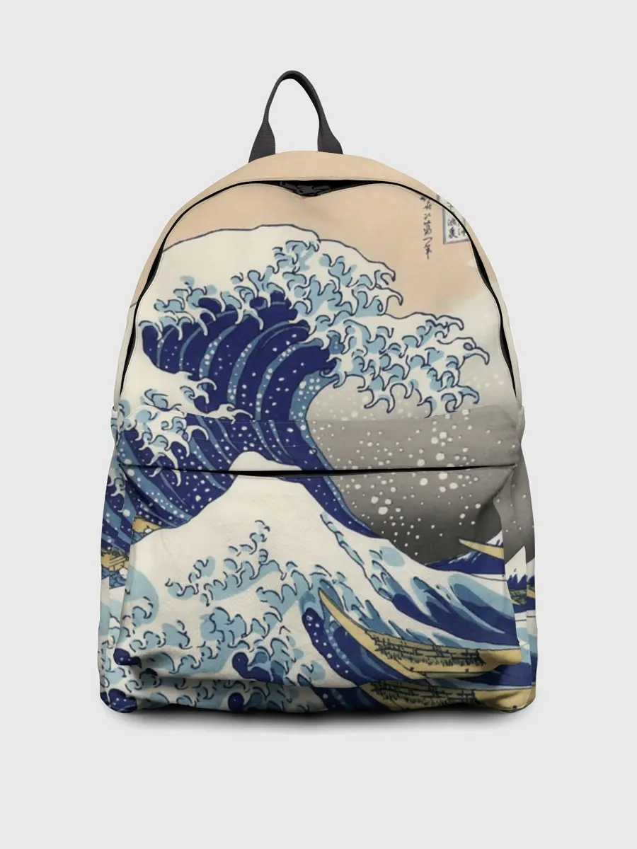 Рюкзак джинсовый / Kanagawa Wave Art
