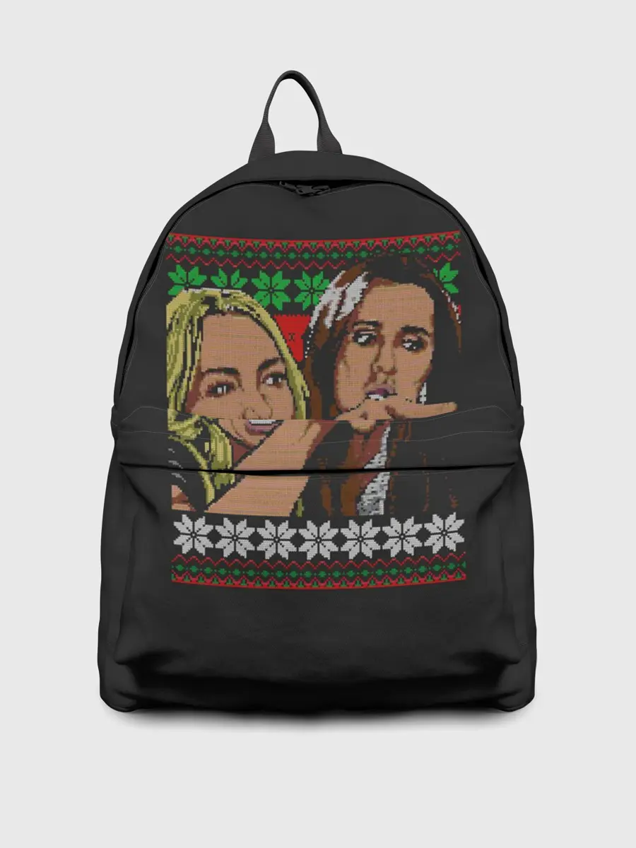 Рюкзак джинсовый / Woman Yelling at Cat