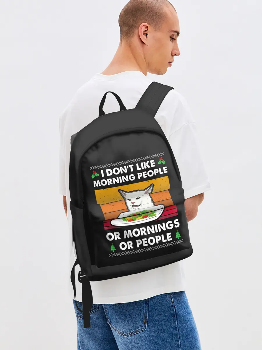 Рюкзак джинсовый / Woman Yelling at Cat