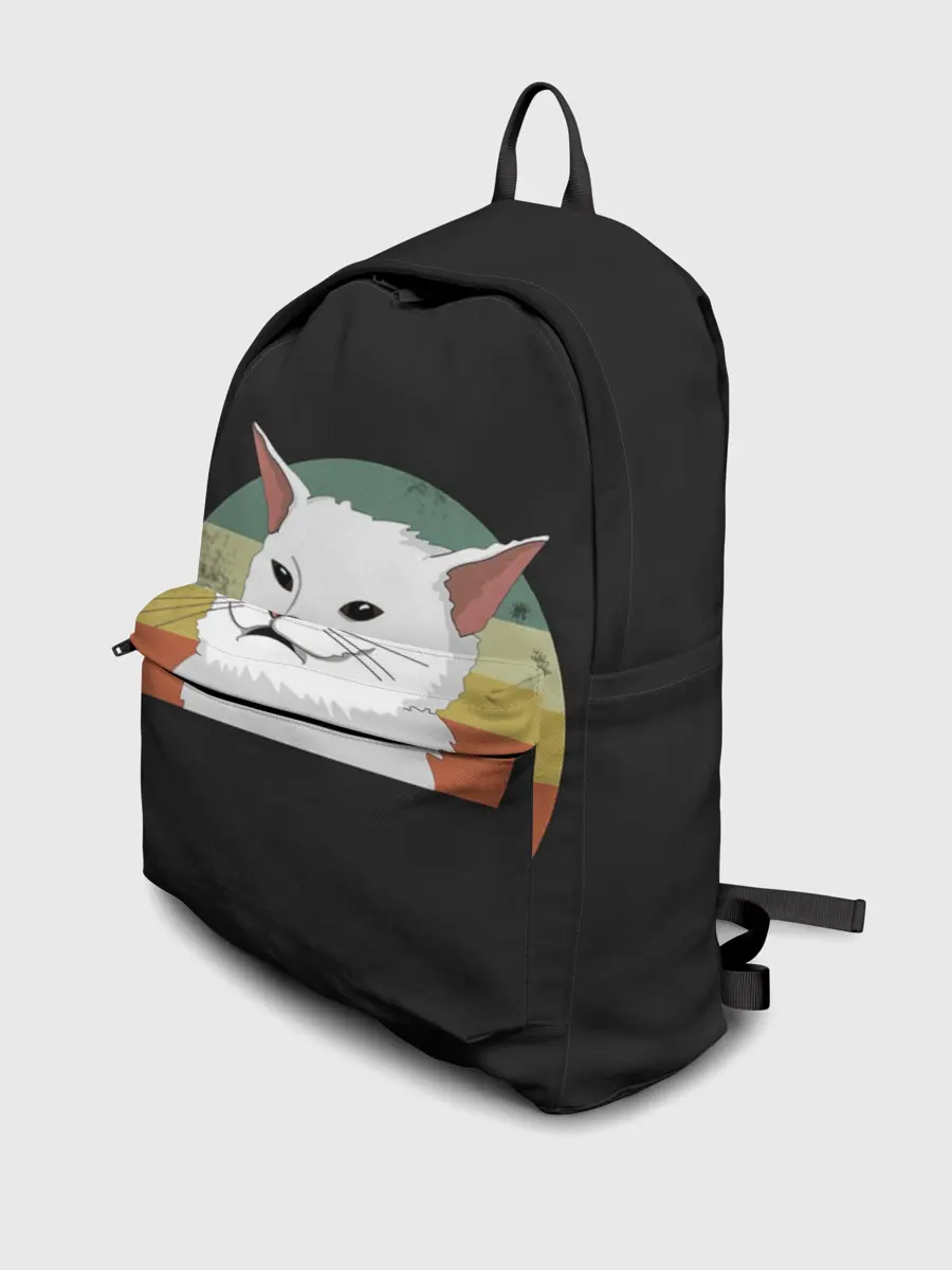 Рюкзак джинсовый / Woman Yelling at Cat