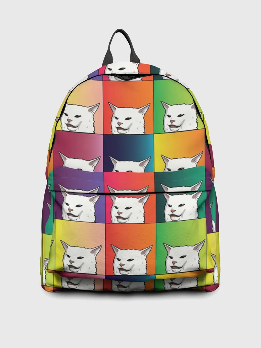 Рюкзак джинсовый / Woman Yelling at Cat