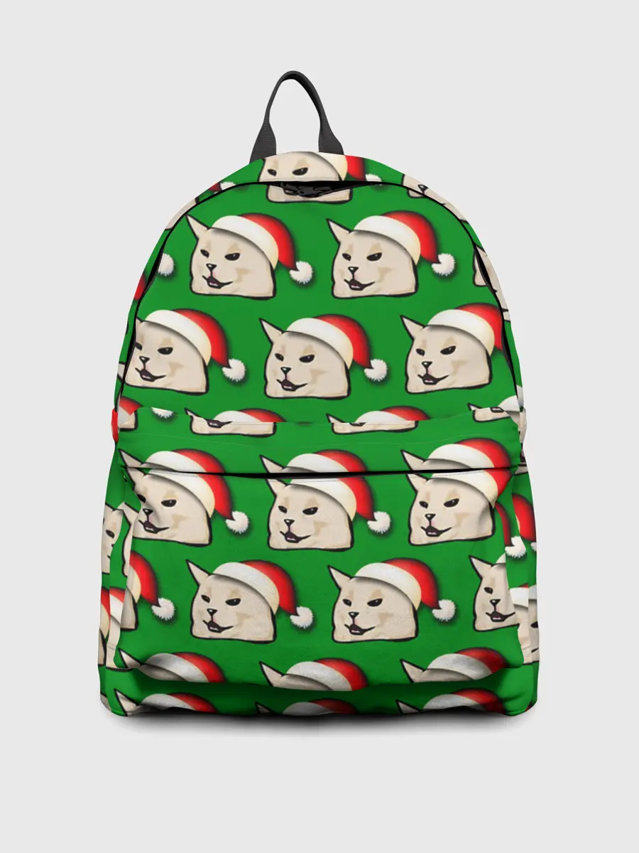 Рюкзак джинсовый / woman yelling at cat