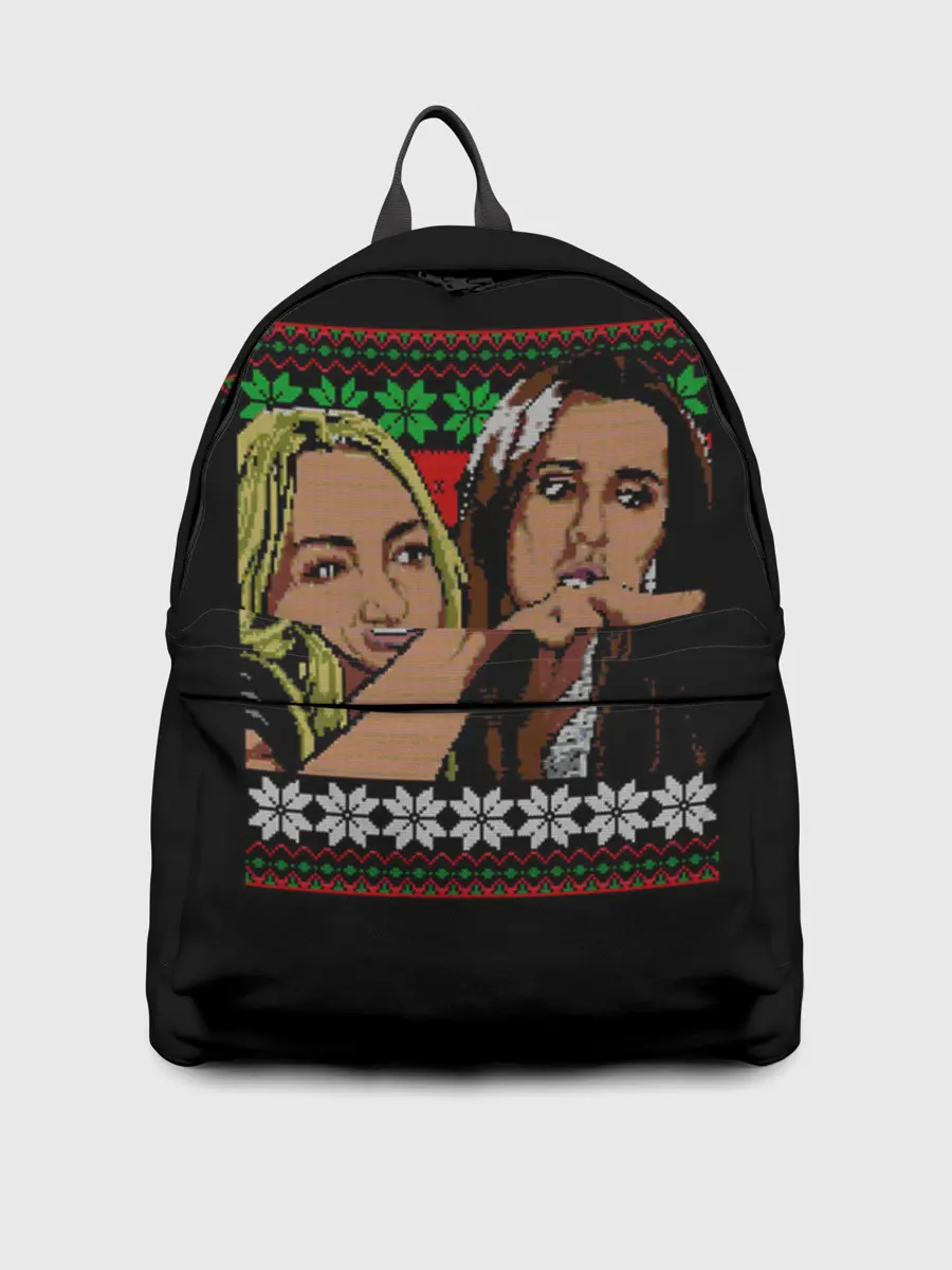 Рюкзак джинсовый / woman yelling at cat