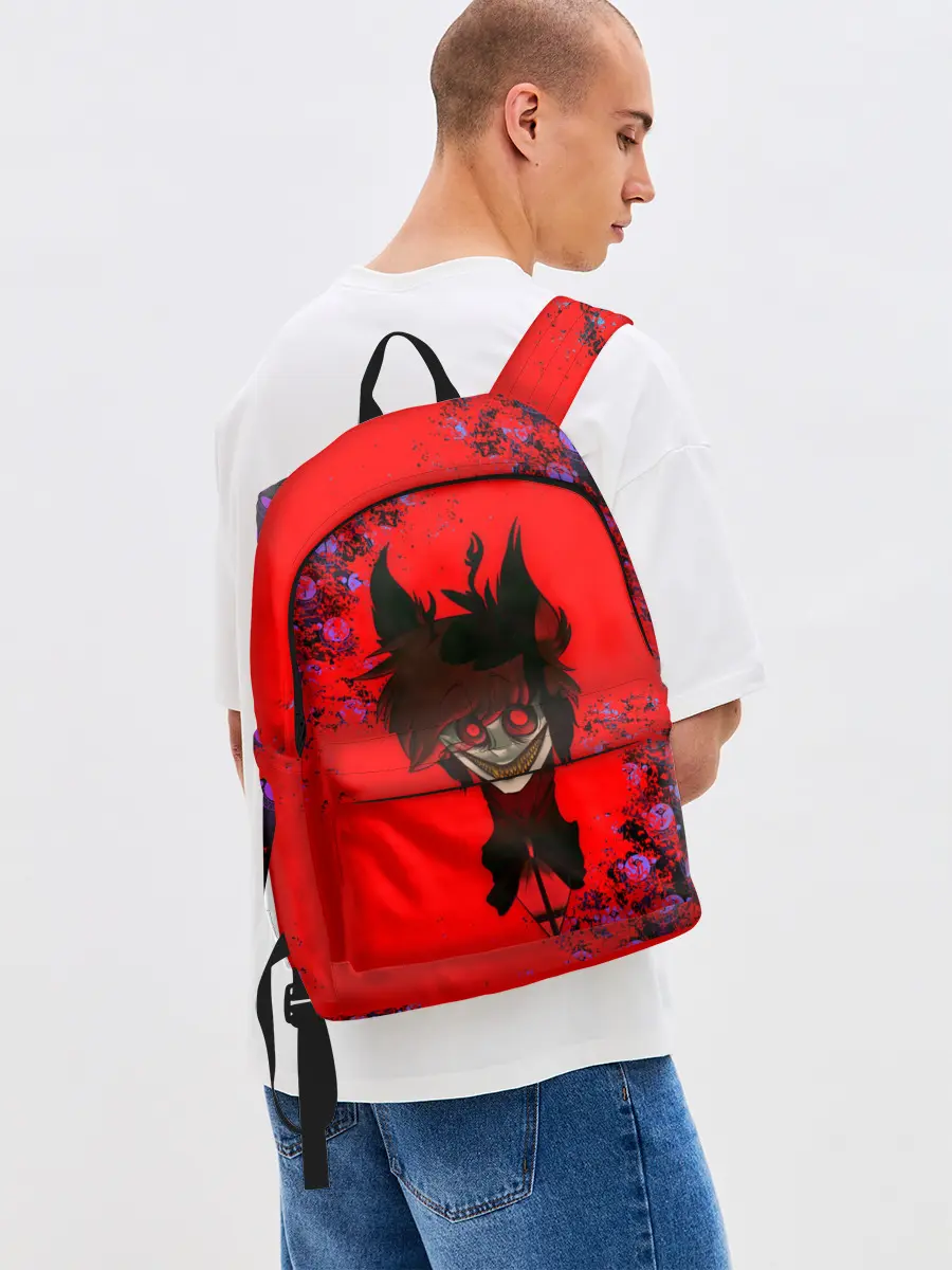 Рюкзак джинсовый / Hazbin Hotel Alastor