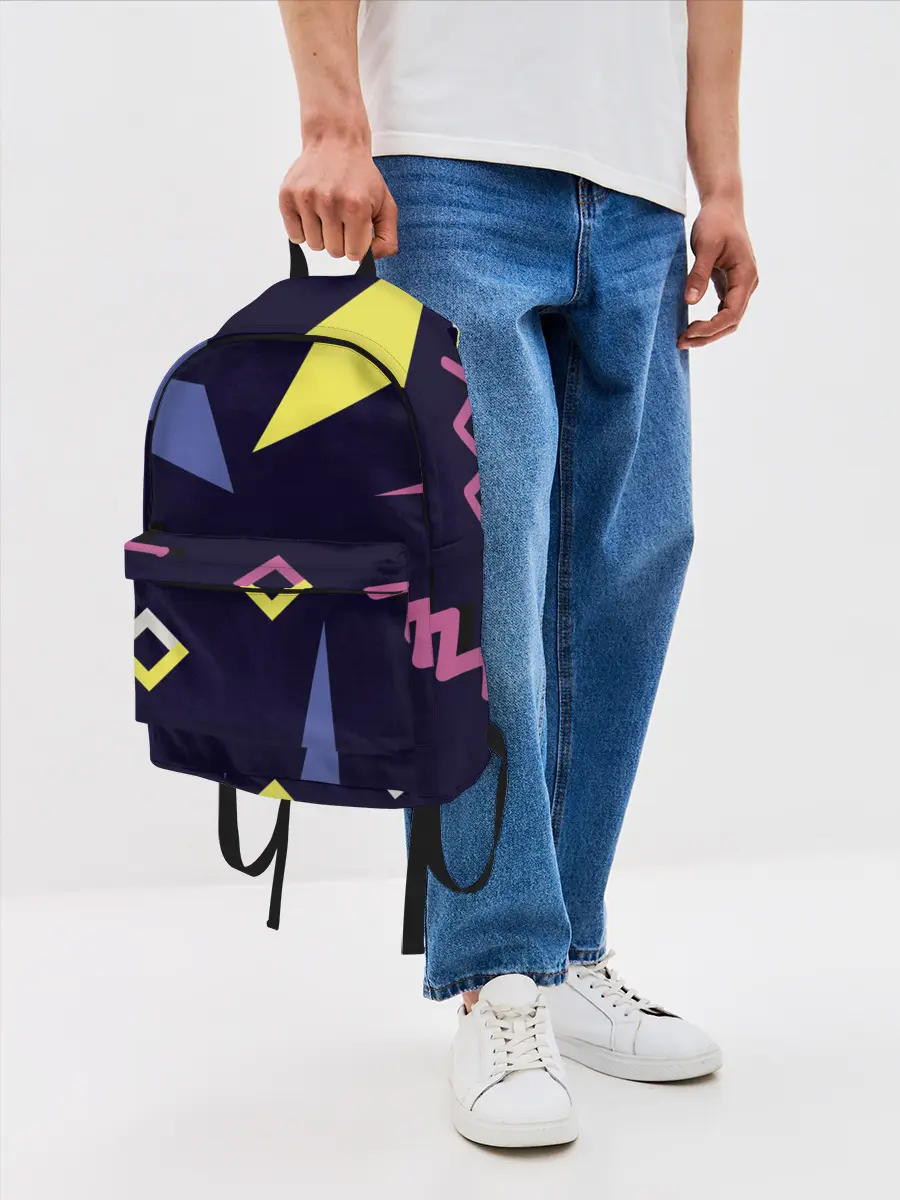 Рюкзак джинсовый / Танец геометрии