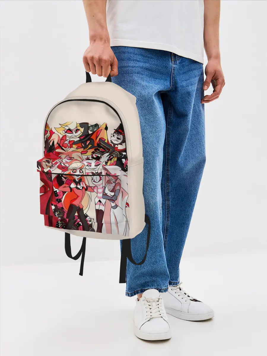 Рюкзак джинсовый / ОТЕЛЬ ХАЗБИН ПЕРСОНАЖИ