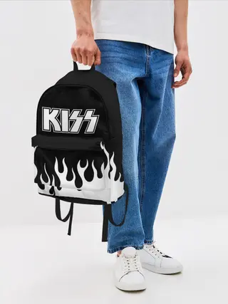 Рюкзак джинсовый / Kiss