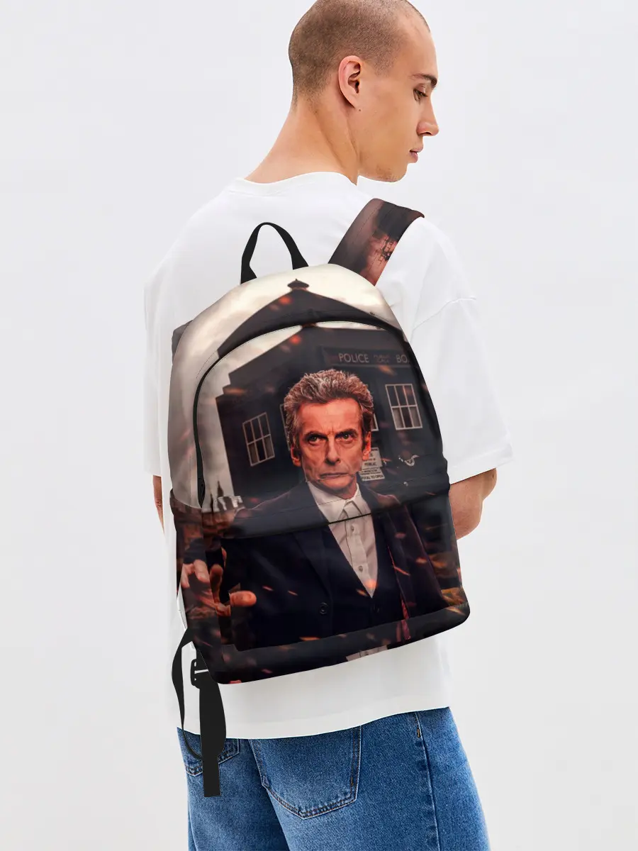 Рюкзак джинсовый / Доктор Кто