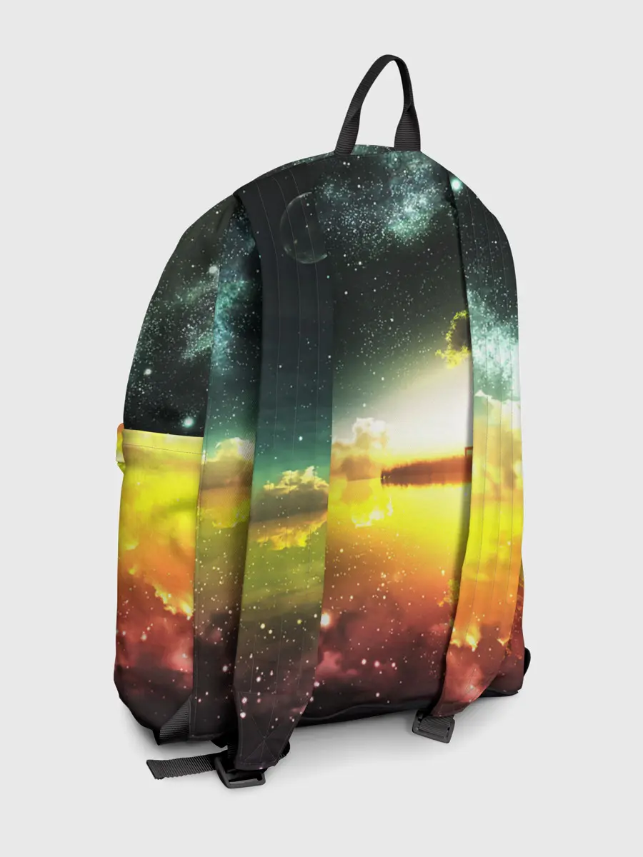 Рюкзак джинсовый / Закат со звездами