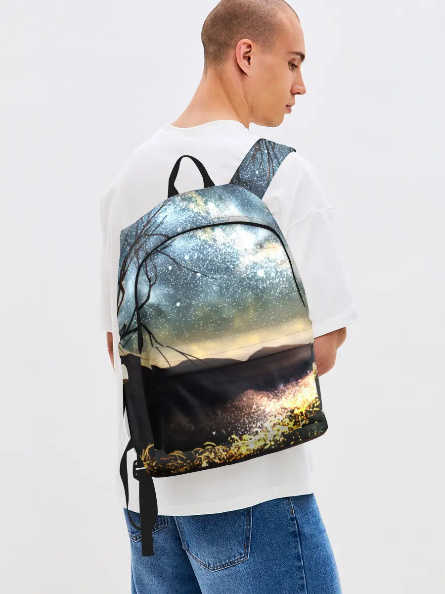 Рюкзак джинсовый / Ночь в горах