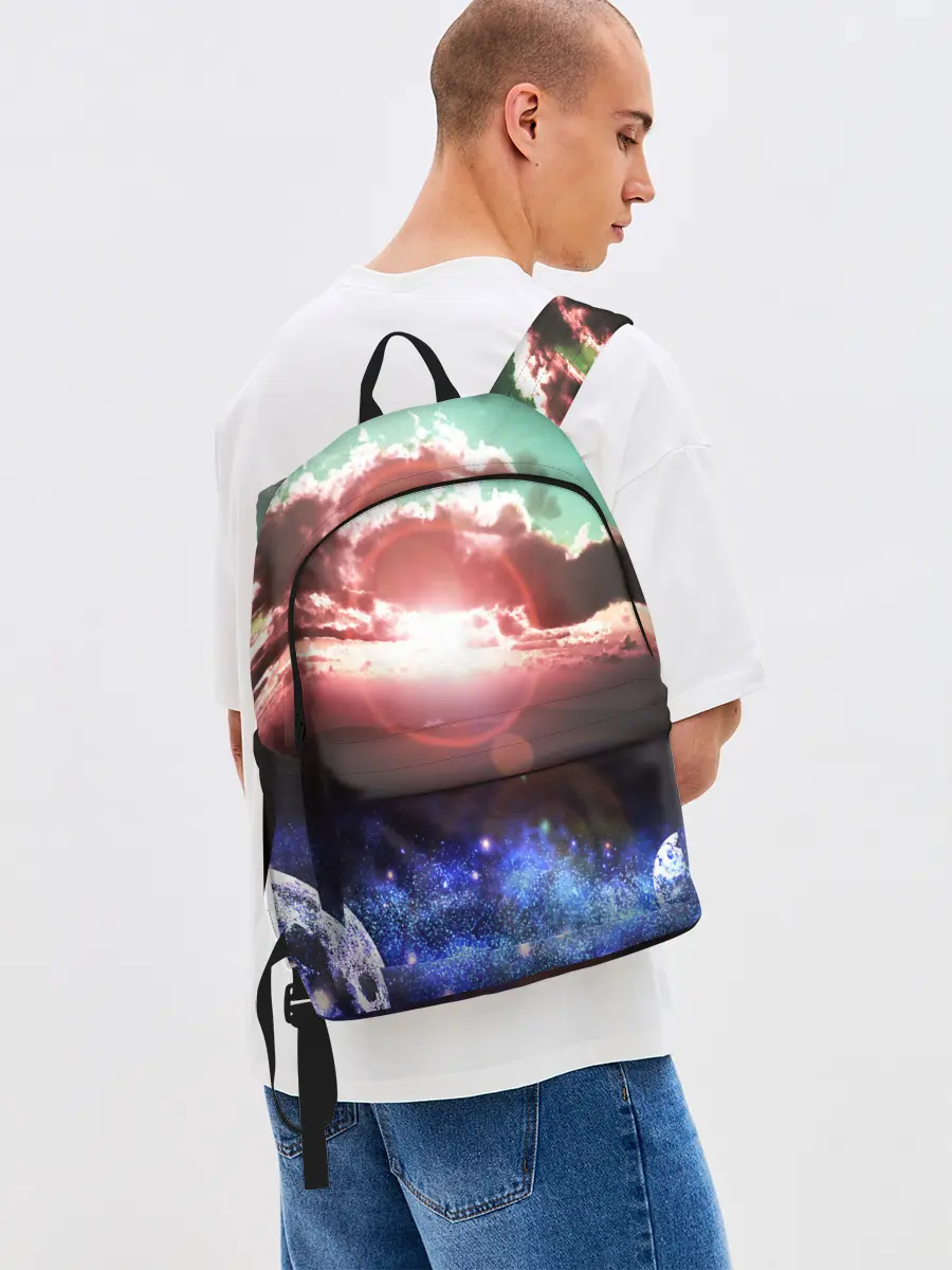 Рюкзак джинсовый / ЗАКАТ НОЧНОЙ