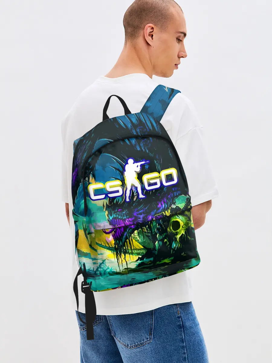 Рюкзак джинсовый / CS GO