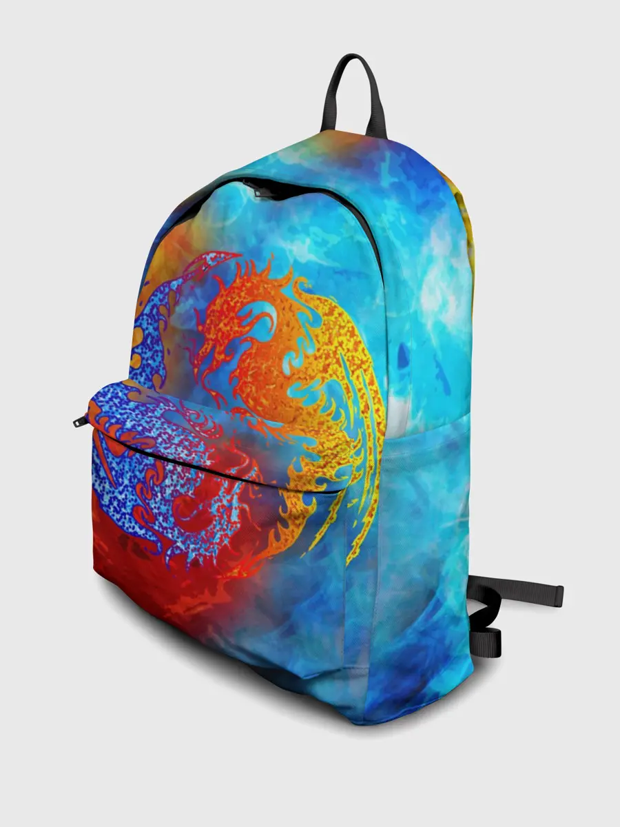 Рюкзак джинсовый / Битва огней x Драконы