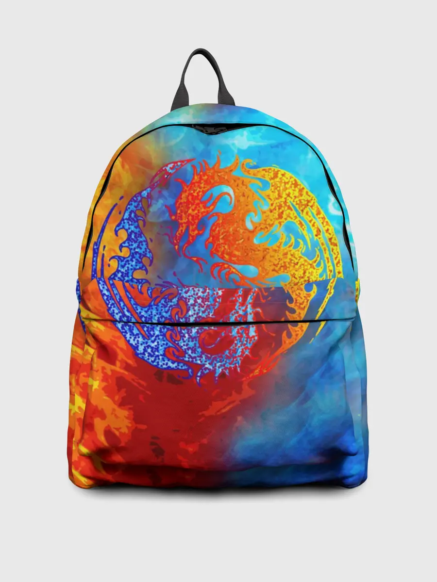 Рюкзак джинсовый / Битва огней x Драконы