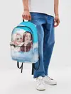 Рюкзак джинсовый / Акварельный Мем