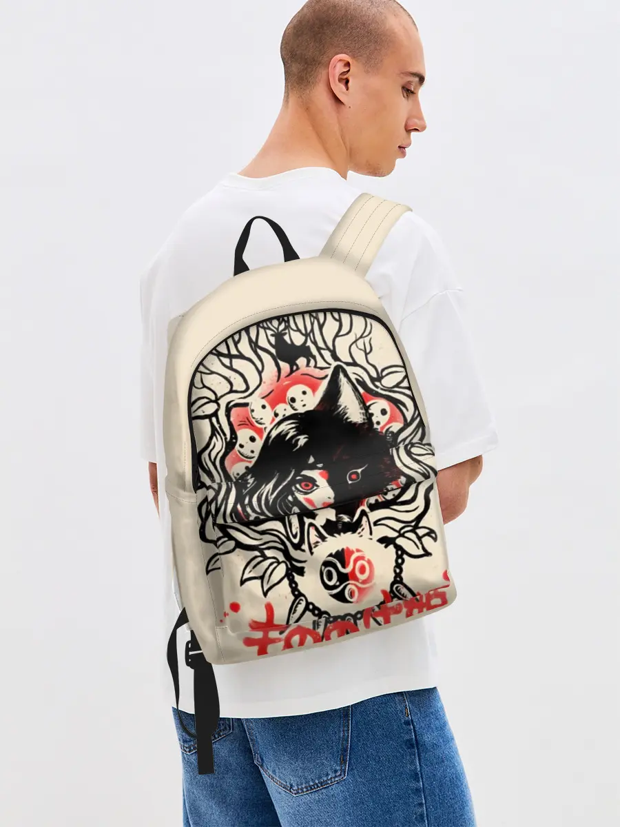 Рюкзак джинсовый / Принцесса Мононоке