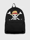 Рюкзак джинсовый / вытянутый череп One Piece